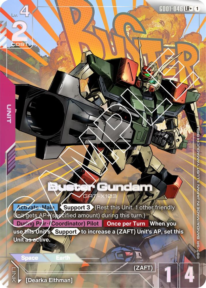 Buster Gundam (LR+) (GD01-046) -  Holofoil