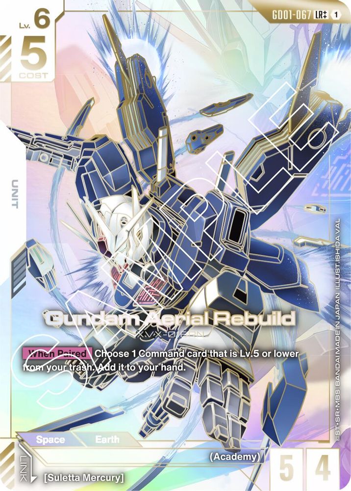 Gundam Aerial Rebuild (LR++) (GD01-067) -  Holofoil