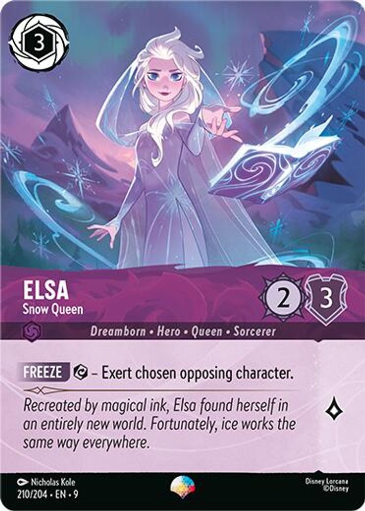 Elsa - Snow Queen (Epic) (210/204) - Fabled Holofoil