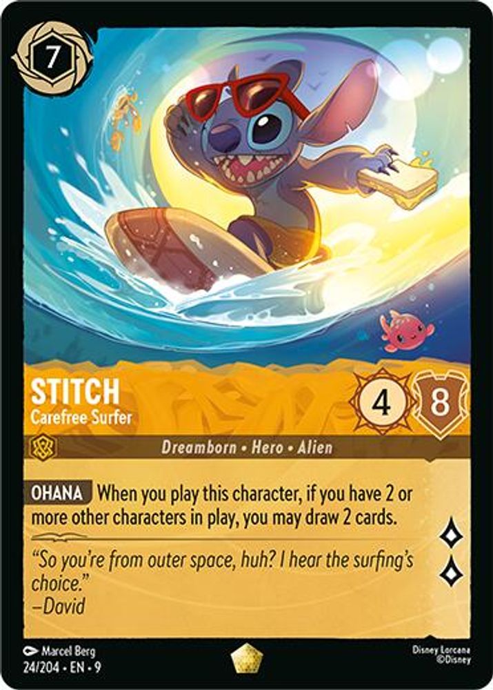 Stitch - Carefree Surfer (24/204) - Fabled