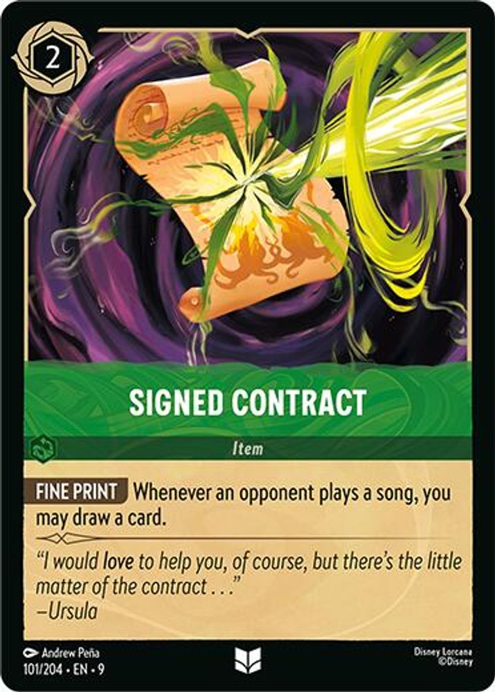 Signed Contract (101/204) - Fabled