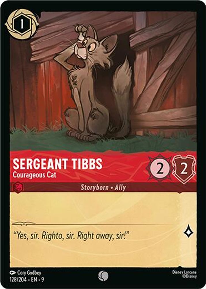 Sergeant Tibbs - Courageous Cat (128/204) - Fabled