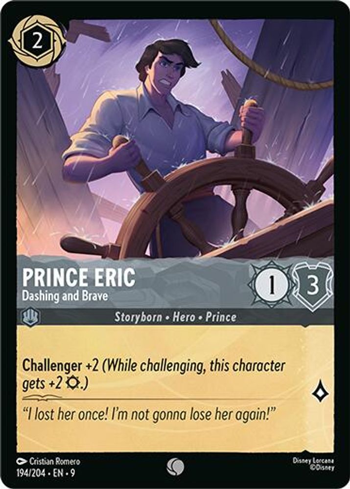 Prince Eric - Dashing and Brave (194/204) - Fabled Cold Foil