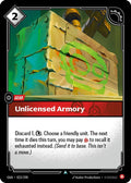 Unlicensed Armory (023/298) - Origins Foil