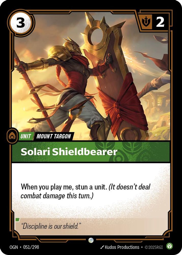 Solari Shieldbearer (051/298) - Origins