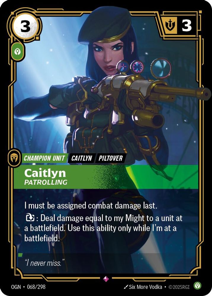 Caitlyn - Patrolling (068/298) - Origins Foil