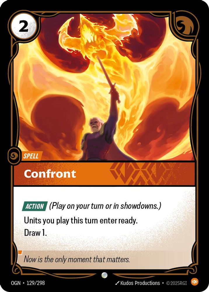 Confront (129/298) - Origins Foil