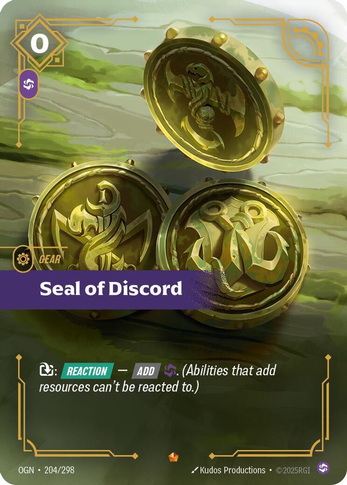 Seal of Discord (204/298) - Origins Foil