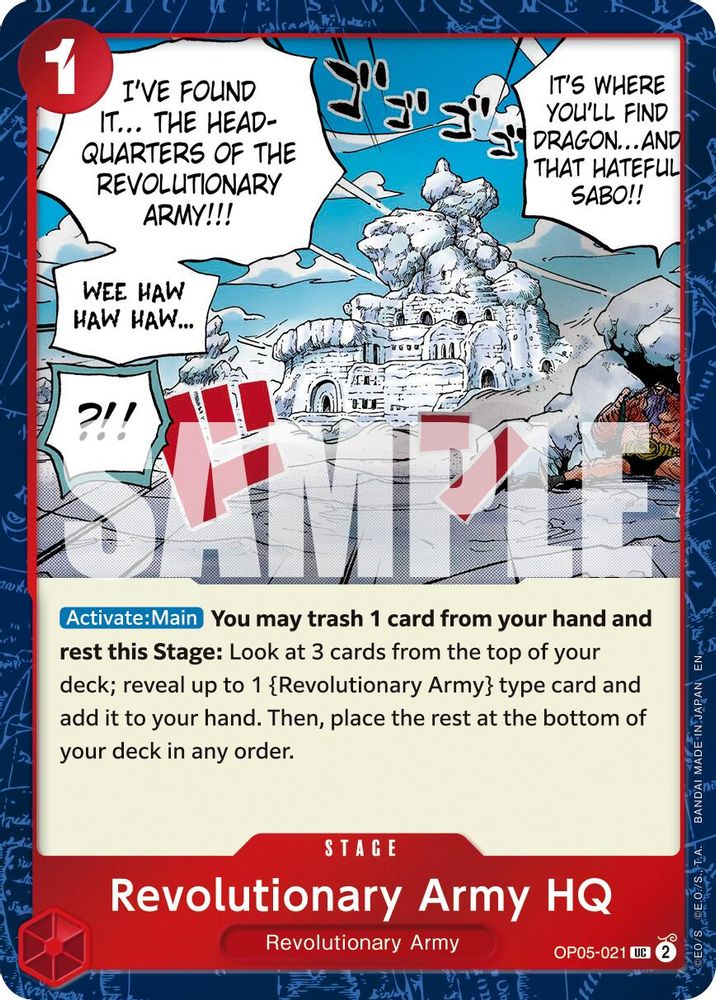Revolutionary Army HQ (Pirate Foil) (OP05-021) - Premium Booster -The Best- Vol. 2 Foil