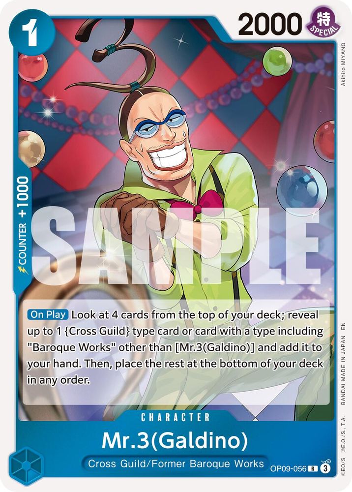 Mr.3(Galdino) - OP09-056 (Reprint) (OP09-056) - Premium Booster -The Best- Vol. 2 Foil