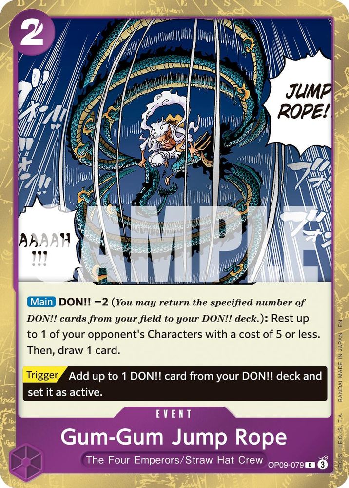 Gum-Gum Jump Rope (Pirate Foil) (OP09-079) - Premium Booster -The Best- Vol. 2 Foil