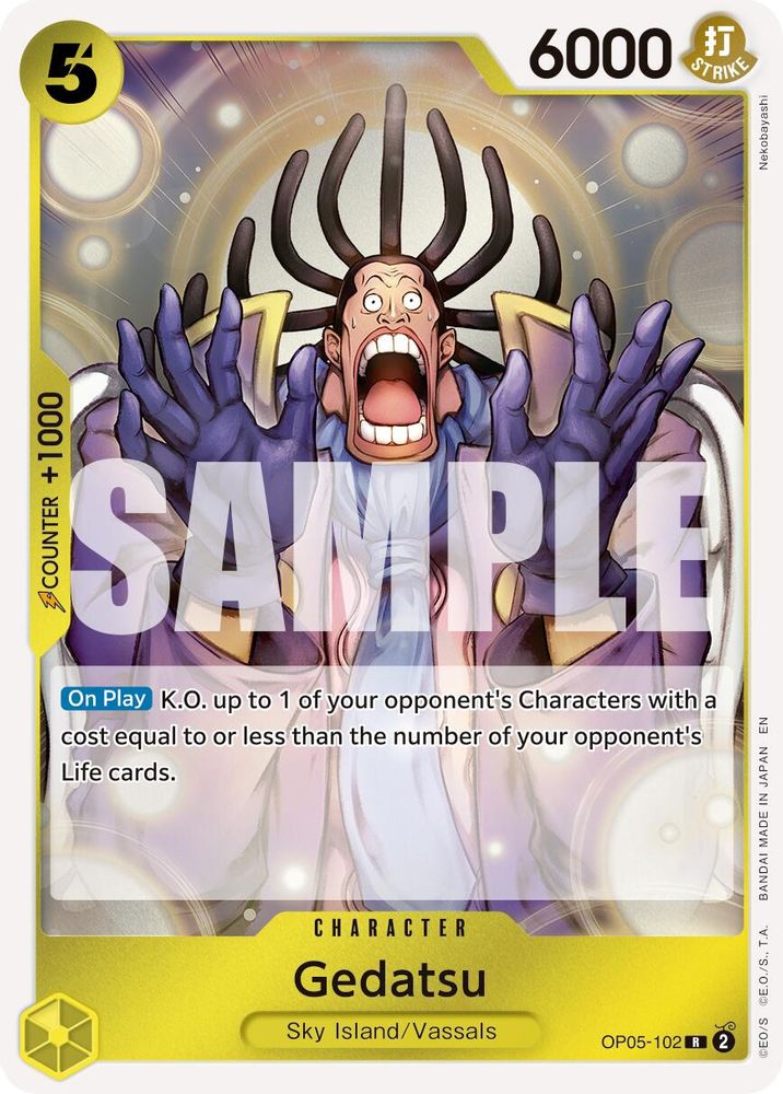 Gedatsu (Reprint) (OP05-102) - Premium Booster -The Best- Vol. 2 Foil