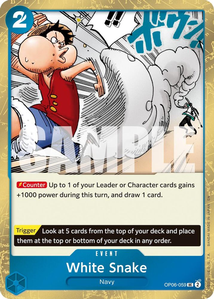 White Snake (Pirate Foil) (OP06-059) - Premium Booster -The Best- Vol. 2 Foil
