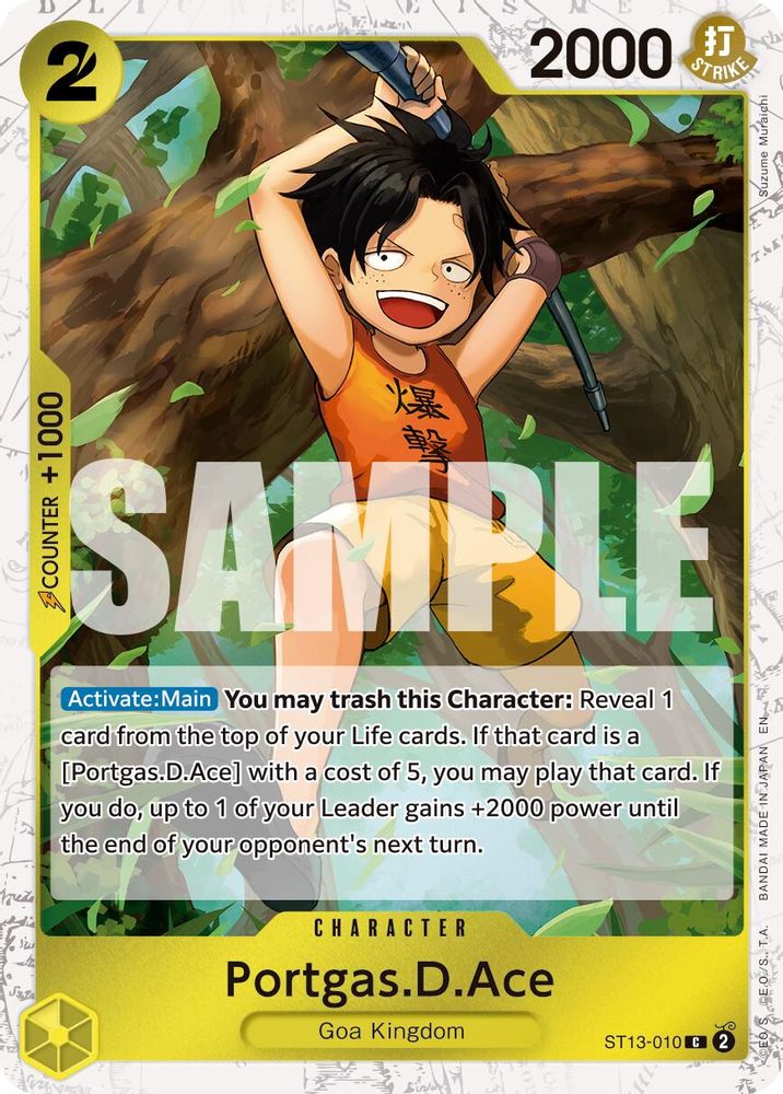 Portgas.D.Ace - ST13-010 (Pirate Foil) (ST13-010) - Premium Booster -The Best- Vol. 2 Foil