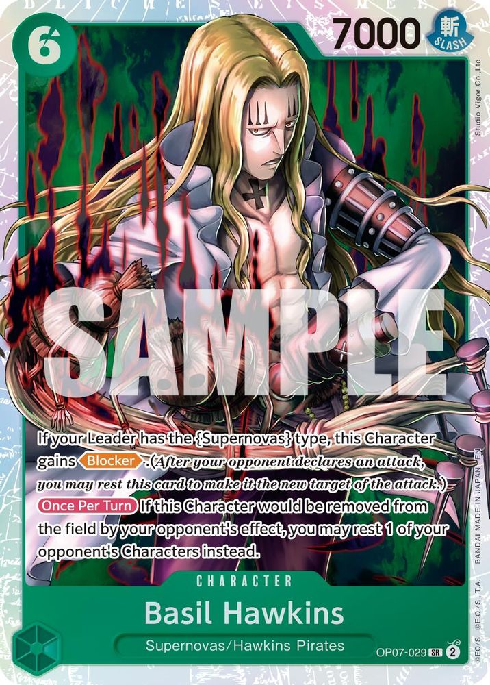 Basil Hawkins - OP07-029 (Reprint) (OP07-029) - Premium Booster -The Best- Vol. 2 Foil