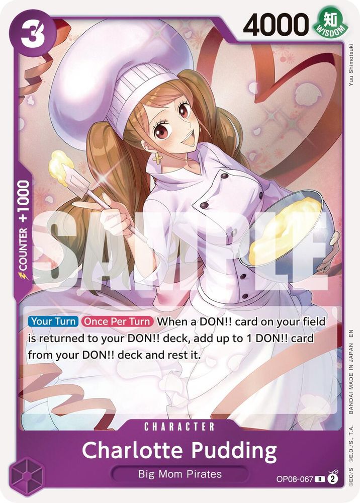 Charlotte Pudding - OP08-067 (Reprint) (OP08-067) - Premium Booster -The Best- Vol. 2 Foil