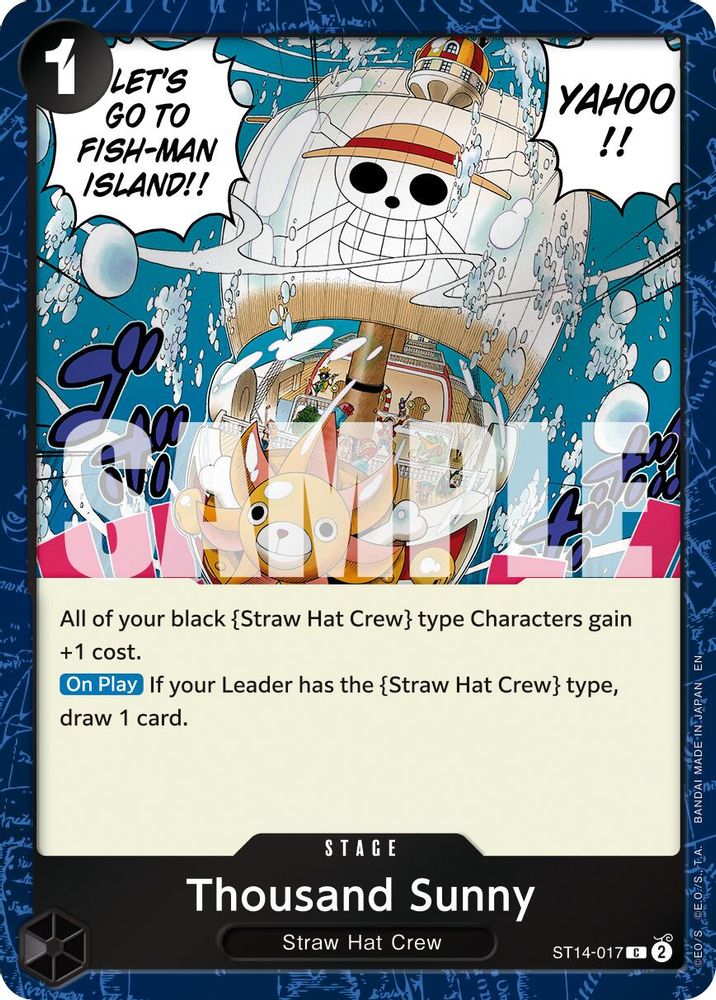 Thousand Sunny (Pirate Foil) (ST14-017) - Premium Booster -The Best- Vol. 2 Foil