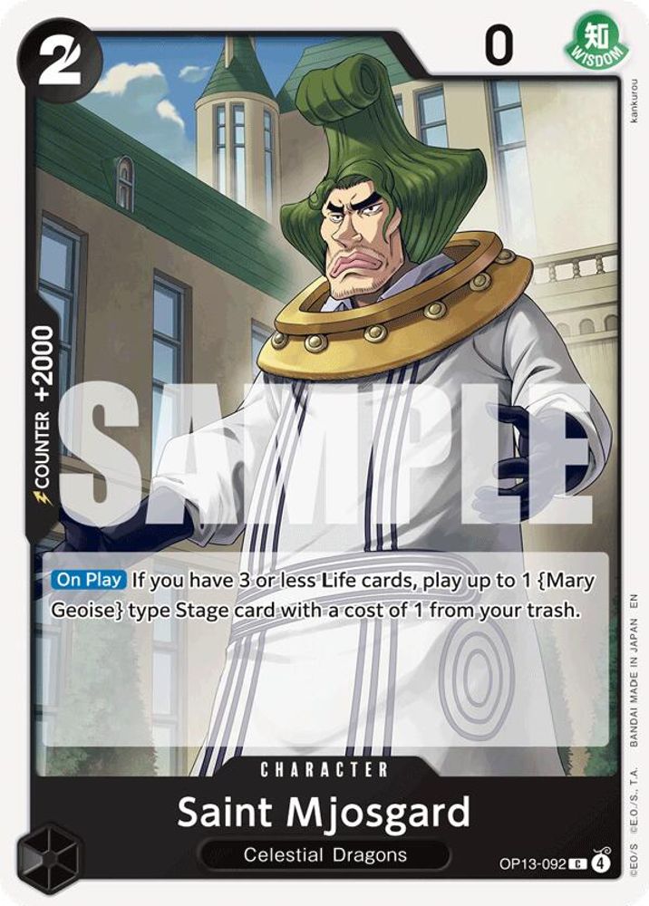 Saint Mjosgard (OP13-092) - Carrying On His Will