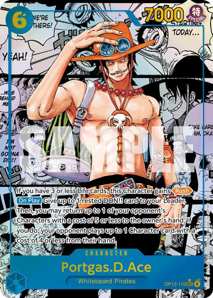 Portgas.D.Ace (119) (Super Alternate Art) (OP13-119) - Carrying On His Will Foil