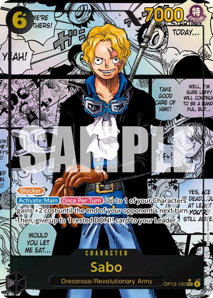 Sabo (120) (Super Alternate Art) (OP13-120) - Carrying On His Will Foil