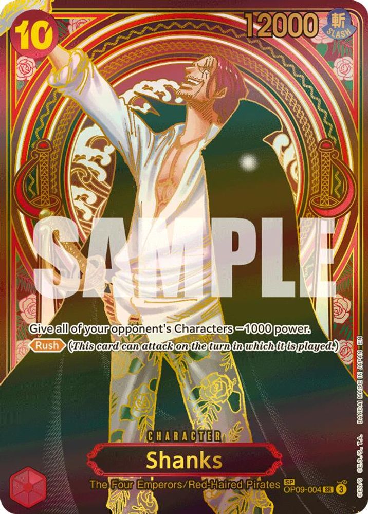 Shanks - OP09-004 (SP) (Gold) (OP09-004) - Carrying On His Will Foil