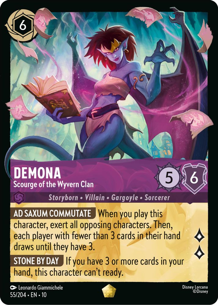 Demona - Scourge of the Wyvern Clan (55/204) - Whispers in the Well Cold Foil