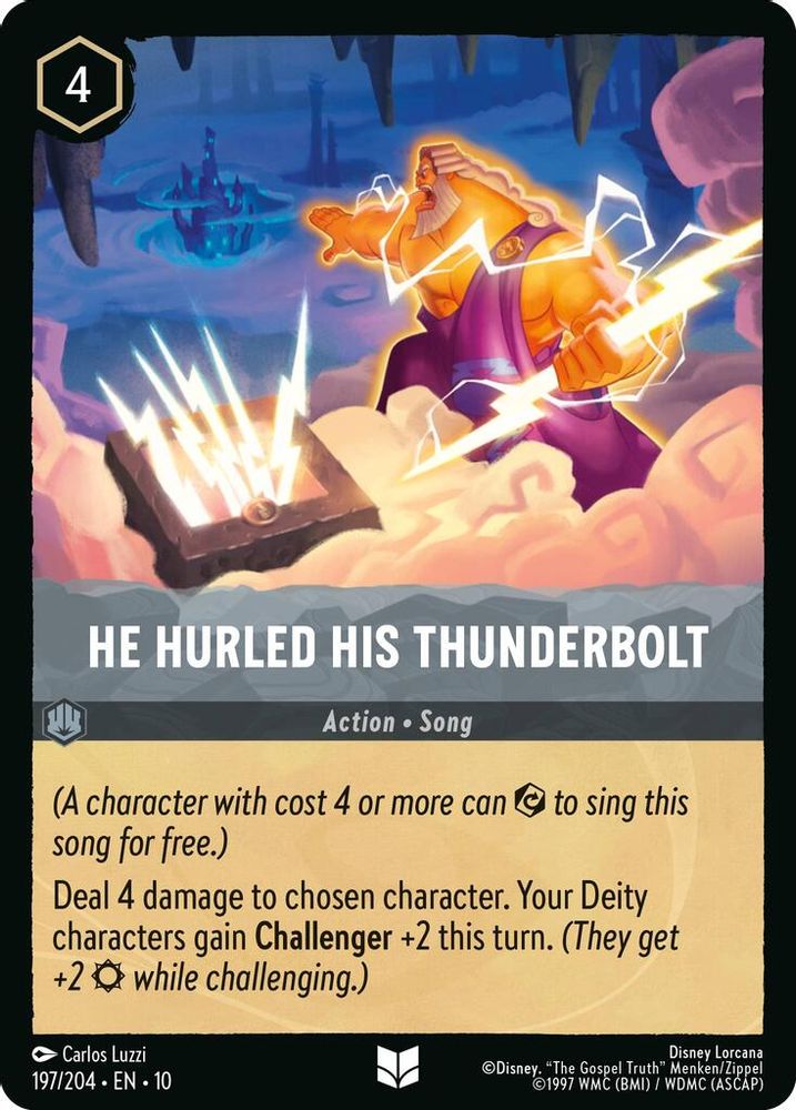 He Hurled His Thunderbolt (197/204) - Whispers in the Well Cold Foil