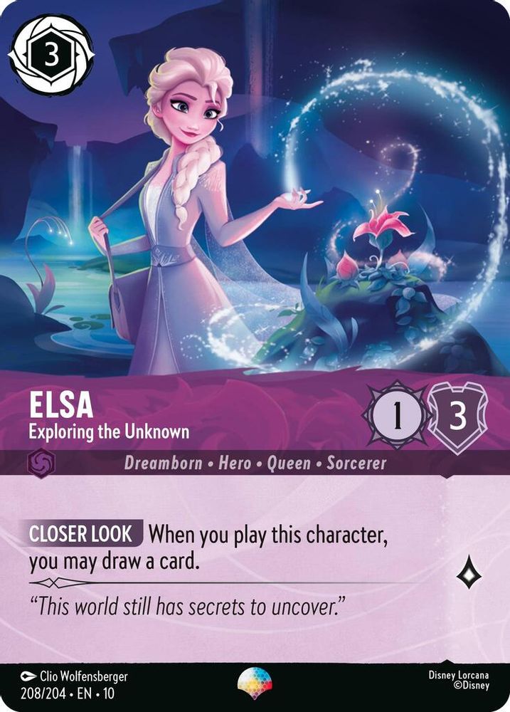 Elsa - Exploring the Unknown (Epic) (208/204) - Whispers in the Well Holofoil