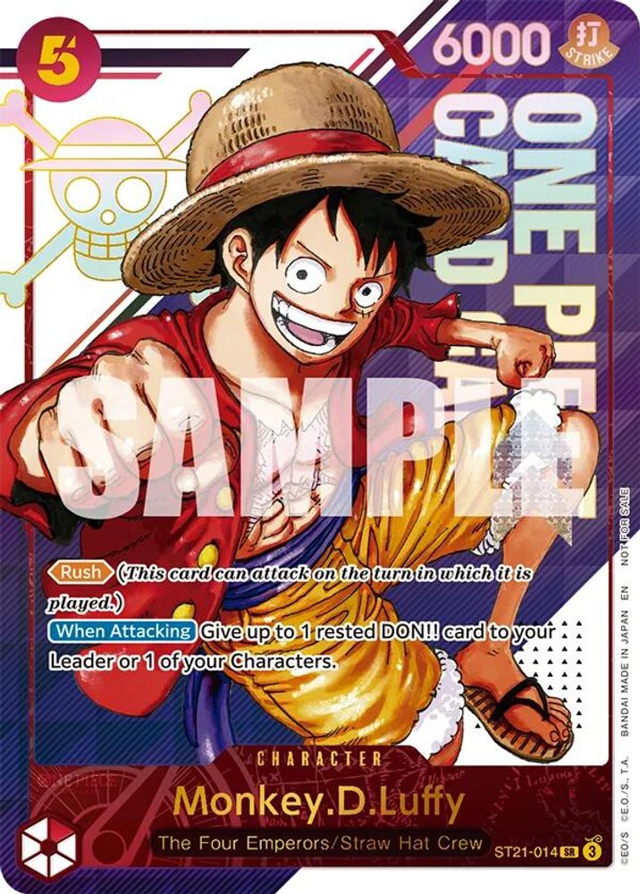 Monkey.D.Luffy - ST21-014 (3rd Anniversary Treasure Campaign Pack) (ST21-014) - One Piece Promotion Cards Foil