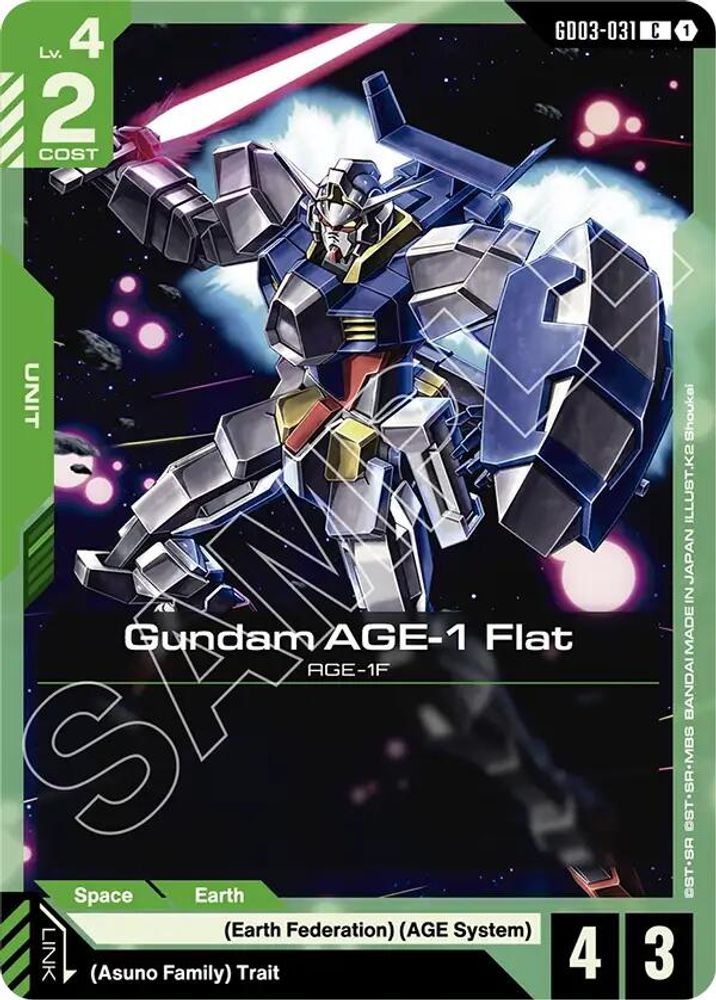 Gundam AGE-1 Flat (GD03-031) -