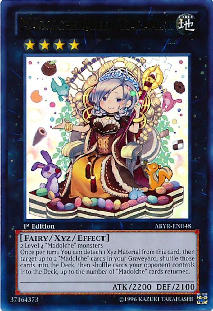 Madolche Queen Tiaramisu (ABYR-EN048) Ultra Rare  1st Edition