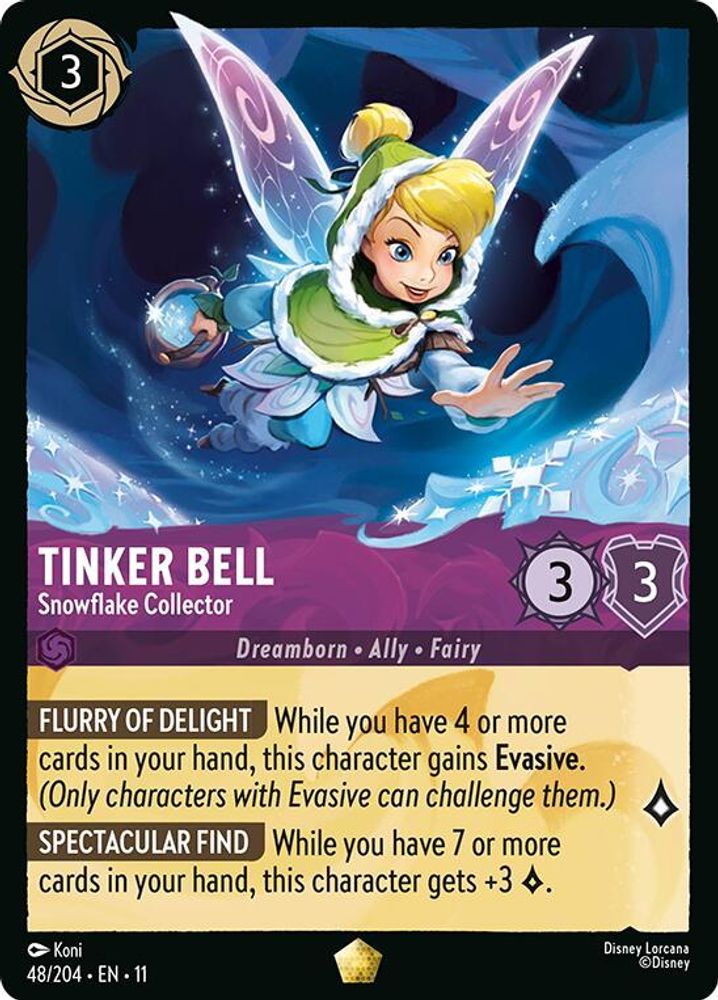 Tinker Bell - Snowflake Collector (48/204) - Winterspell Cold Foil