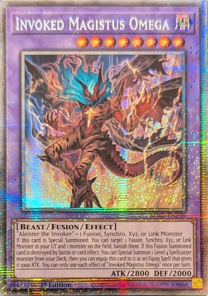 Invoked Magistus Omega (Starlight Rare) - BPRO-EN100 Starlight Rare 1st Edition