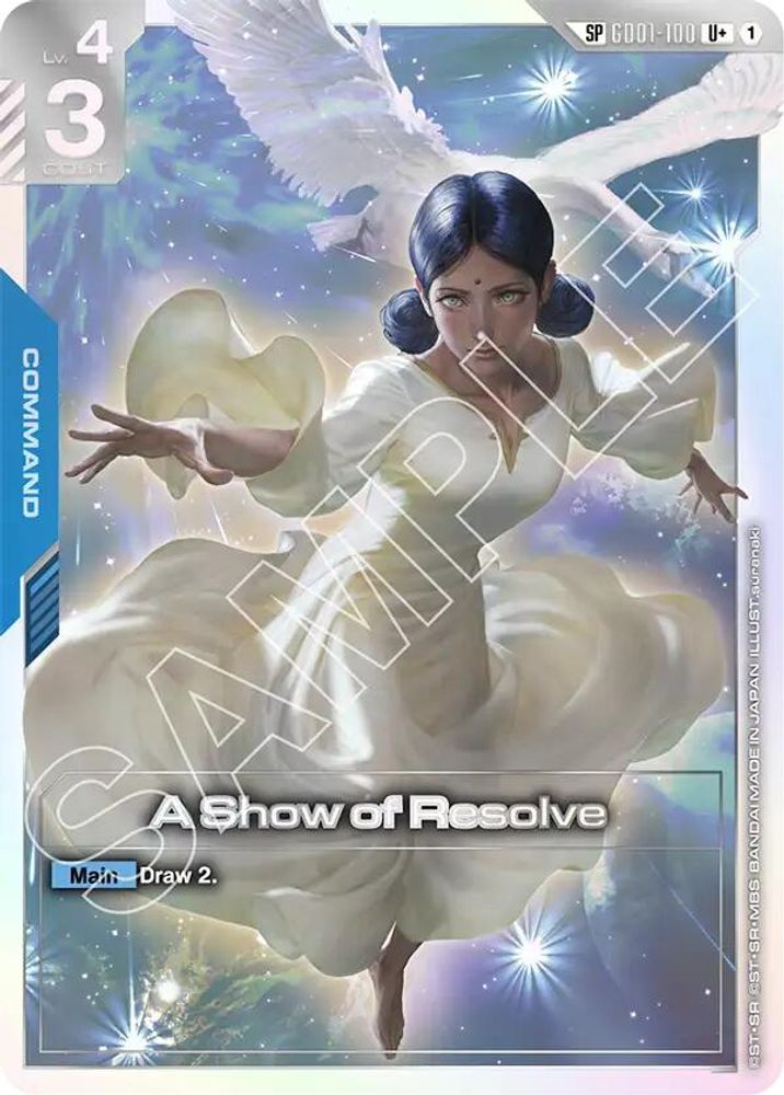 A Show of Resolve (SP) (U+) (GD01-100) -  Holofoil