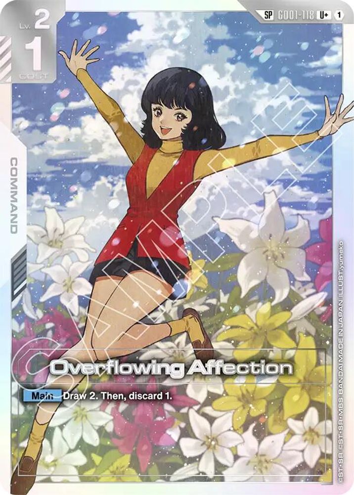Overflowing Affection (SP) (U+) (GD01-118) -  Holofoil