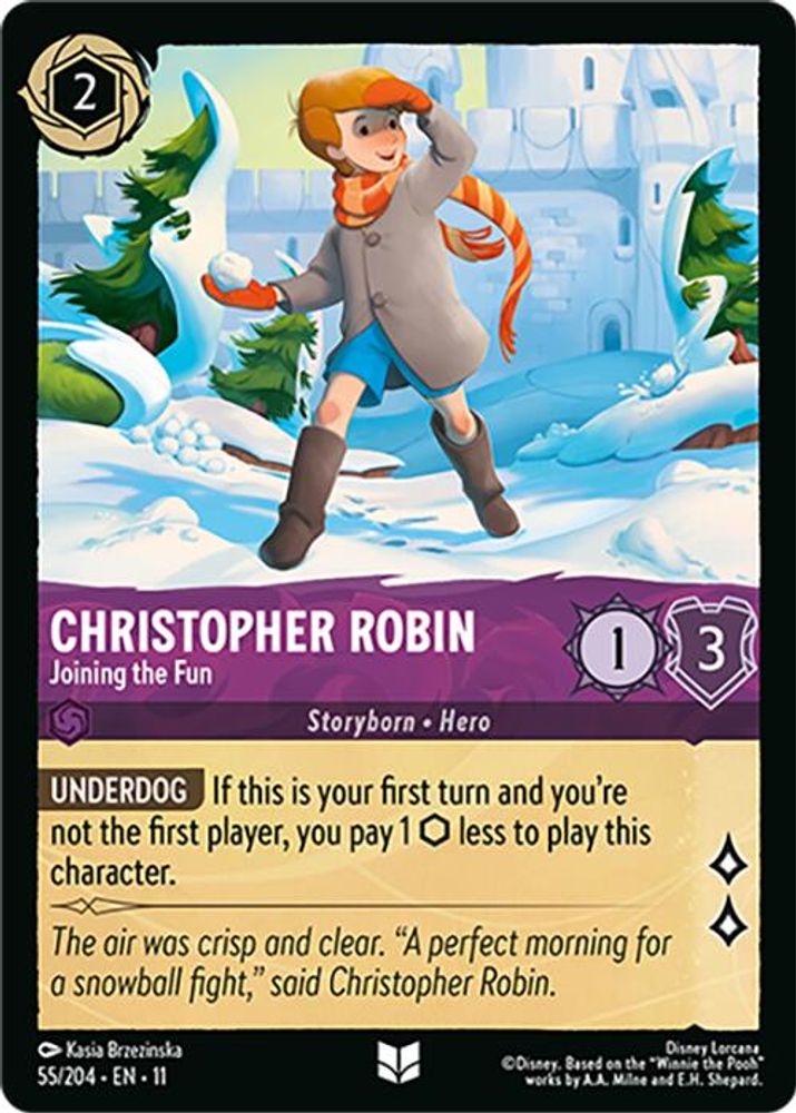 Christopher Robin - Joining the Fun (55/204) - Winterspell Cold Foil