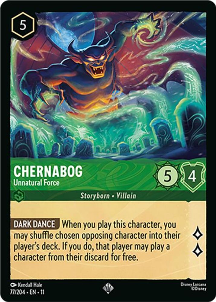 Chernabog - Unnatural Force (77/204) - Winterspell Cold Foil