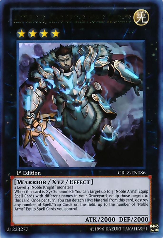 Artorigus, King of the Noble Knights (CBLZ-EN086) Ultra Rare  Unlimited