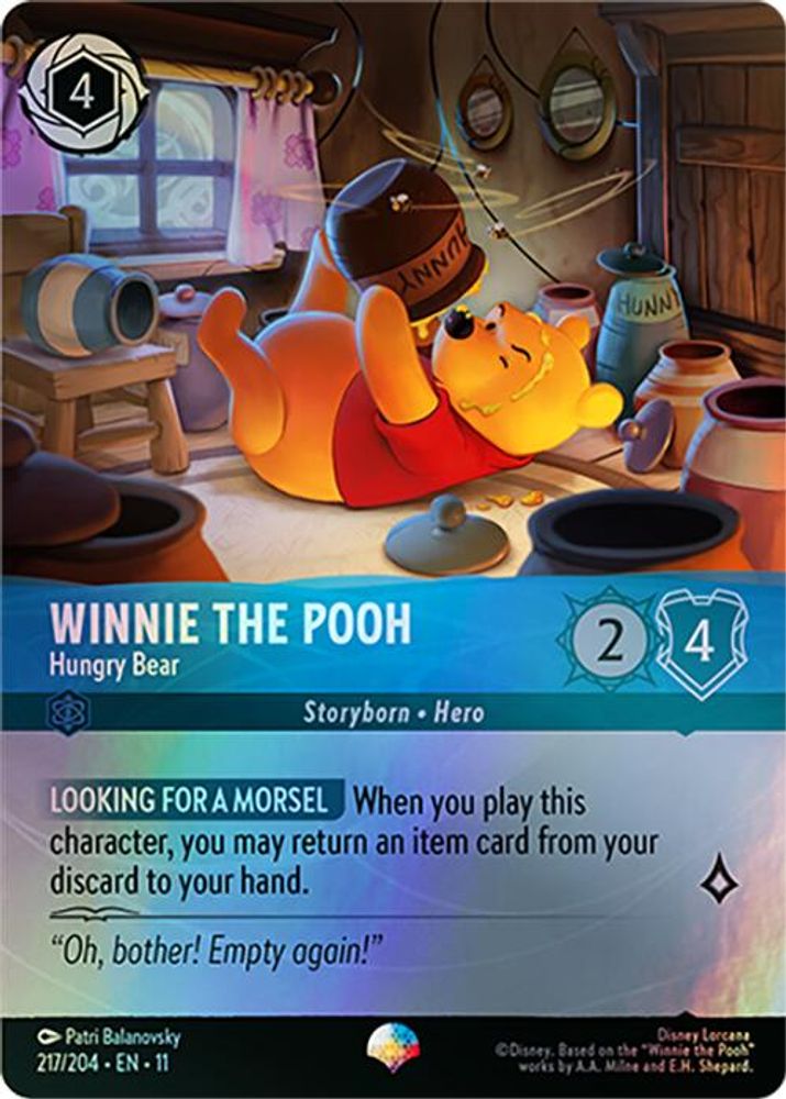 Winnie the Pooh - Hungry Bear (Epic) (217/204) - Winterspell Holofoil