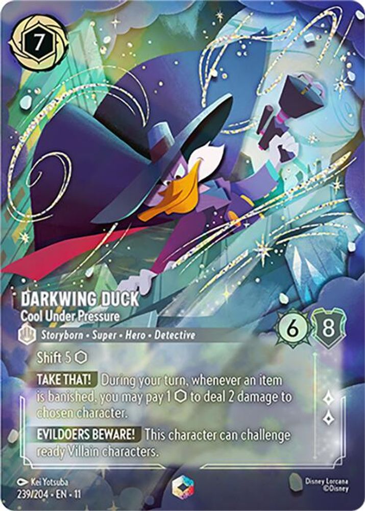 Darkwing Duck - Cool Under Pressure (Enchanted) (239/204) - Winterspell Holofoil