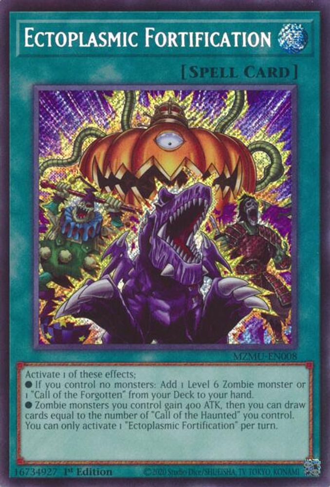 Ectoplasmic Fortification - MZMU-EN008 Secret Rare 1st Edition