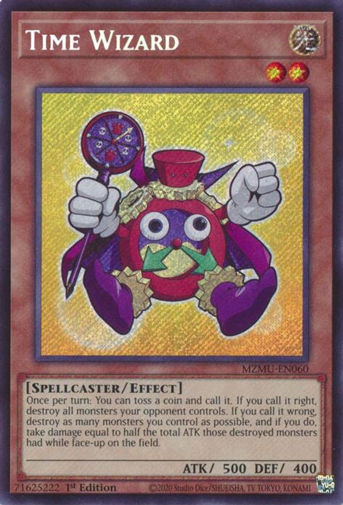 Time Wizard - MZMU-EN060 Secret Rare 1st Edition