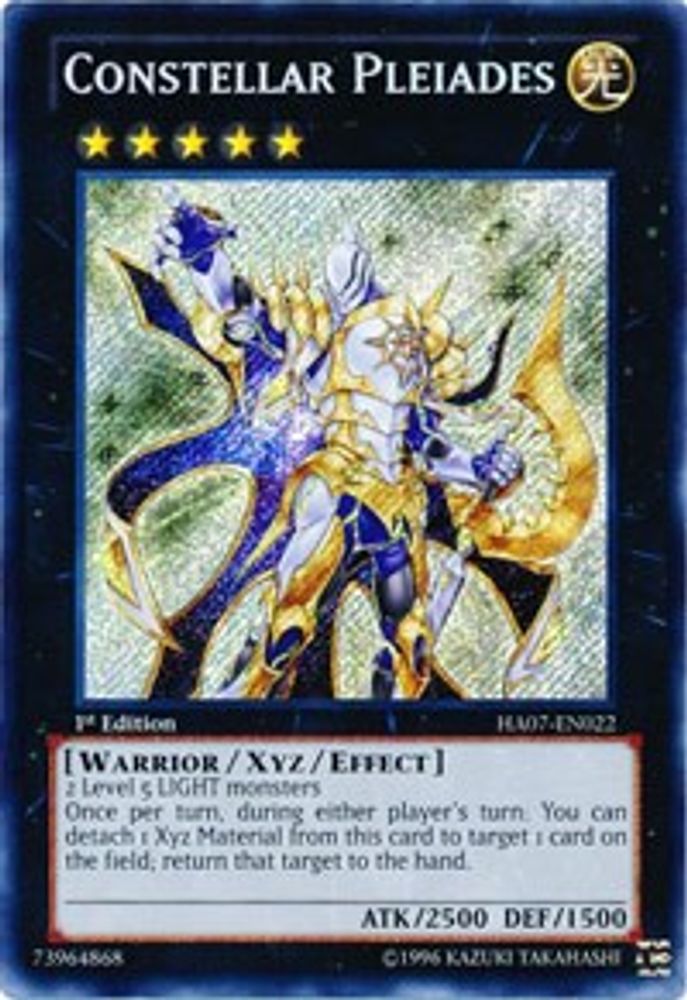 Constellar Pleiades (HA07-EN022) Secret Rare  1st Edition