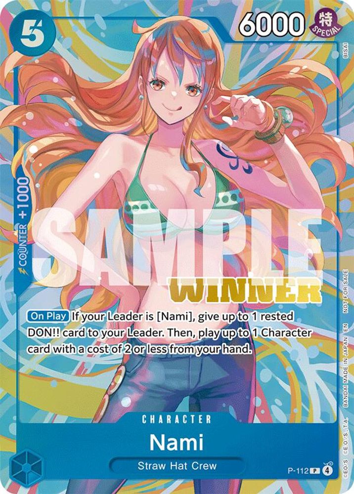 Nami (Heroines Battle Winner Pack) (P-112) - One Piece Promotion Cards Foil