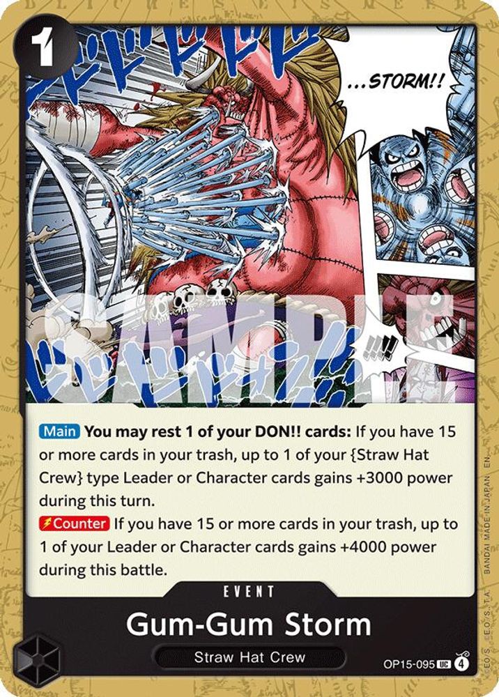 Gum-Gum Storm (OP15-095) - Adventure on Kami's Island
