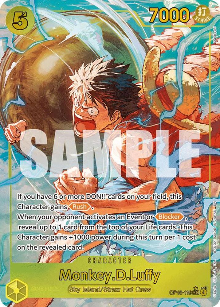Monkey.D.Luffy (OP15-119) (Alternate Art) (OP15-119) - Adventure on Kami's Island Foil