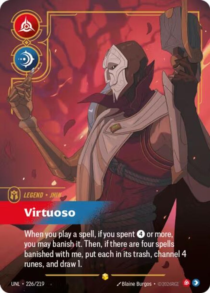 Jhin - Virtuoso (Overnumbered) (226/219) - Unleashed Foil