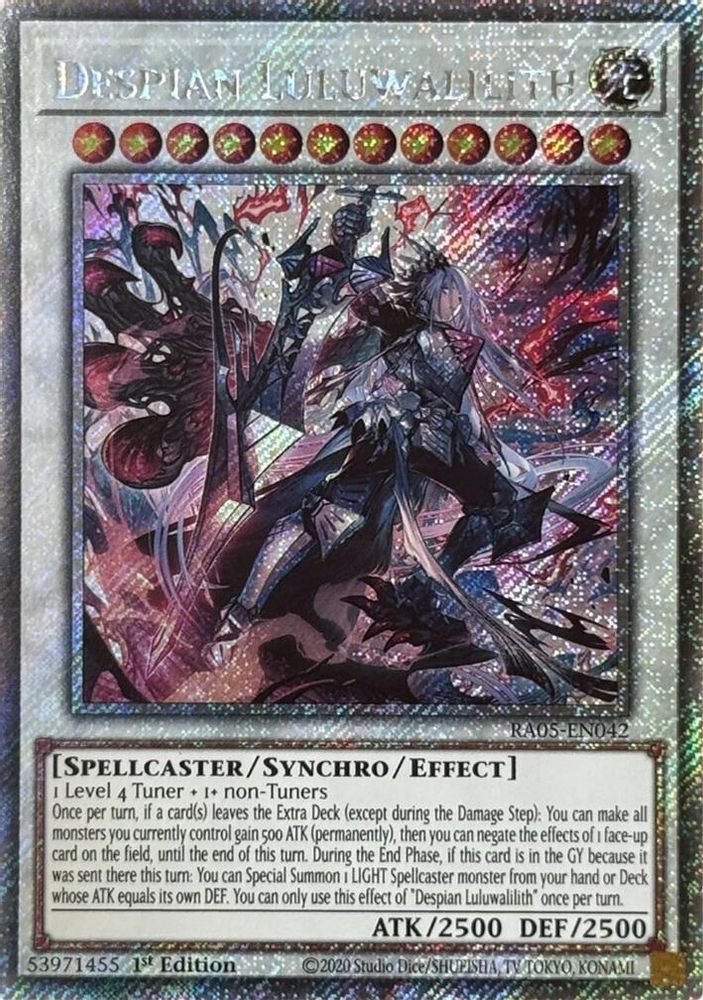 Despian Luluwalilith (Platinum Secret Rare) - RA05-EN042 Platinum Secret Rare 1st Edition