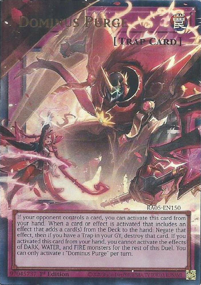 Dominus Purge - RA05-EN150 Ultra Rare 1st Edition