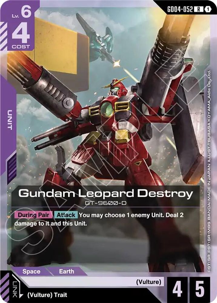 Gundam Leopard Destroy (GD04-052) -  Holofoil